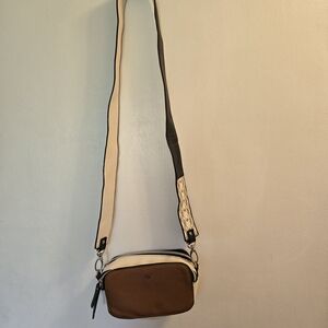 AF Brown, Black and Cream Crossbody Bag Purse Handbag